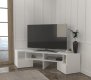 TWIN rohov TV stolk, biely
