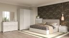ROMBO komoda 6 zsuviek, biela/light artwood