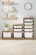 ALARA �lo�n� box, biela/dub zaf�rov�