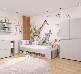 MARIO zostava do detskej izby  ka�m�r/dub Sonoma