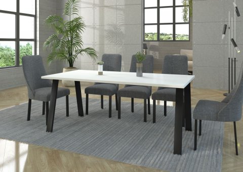 KLEO jedlensk stl 185x67, biela