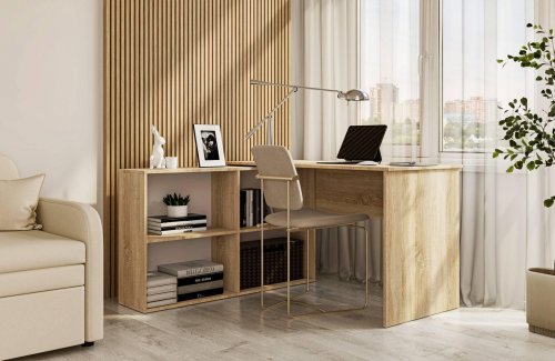 MURCIA rohov� p�sac� st�l, dub Sonoma